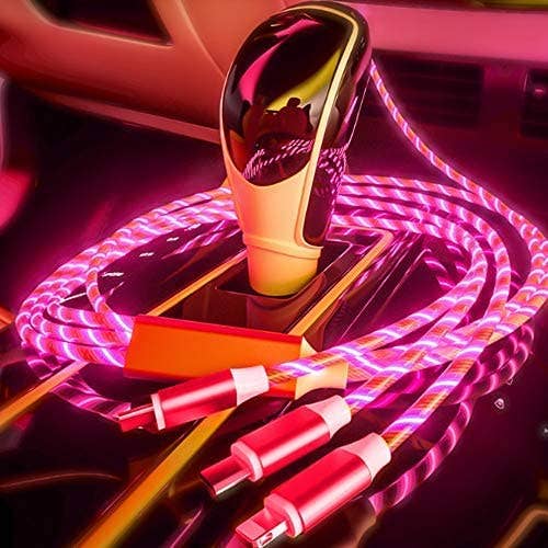Flowing current light up cable