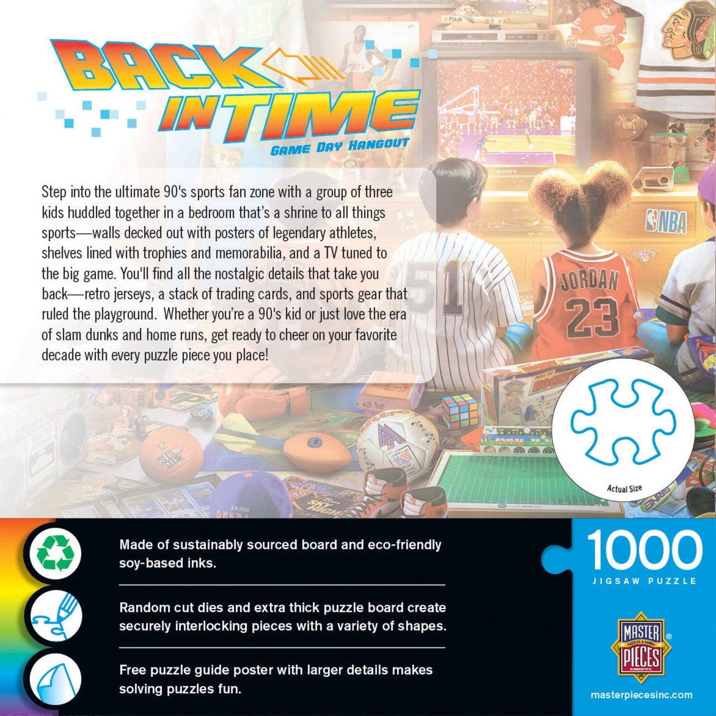 Back in Time - Game Day Hangout 1000 Piece Jigsaw Puzzle