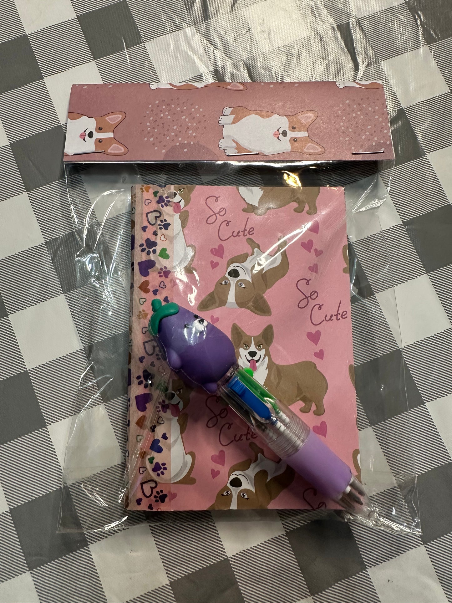 Mini Notepad with Multi Color Pen