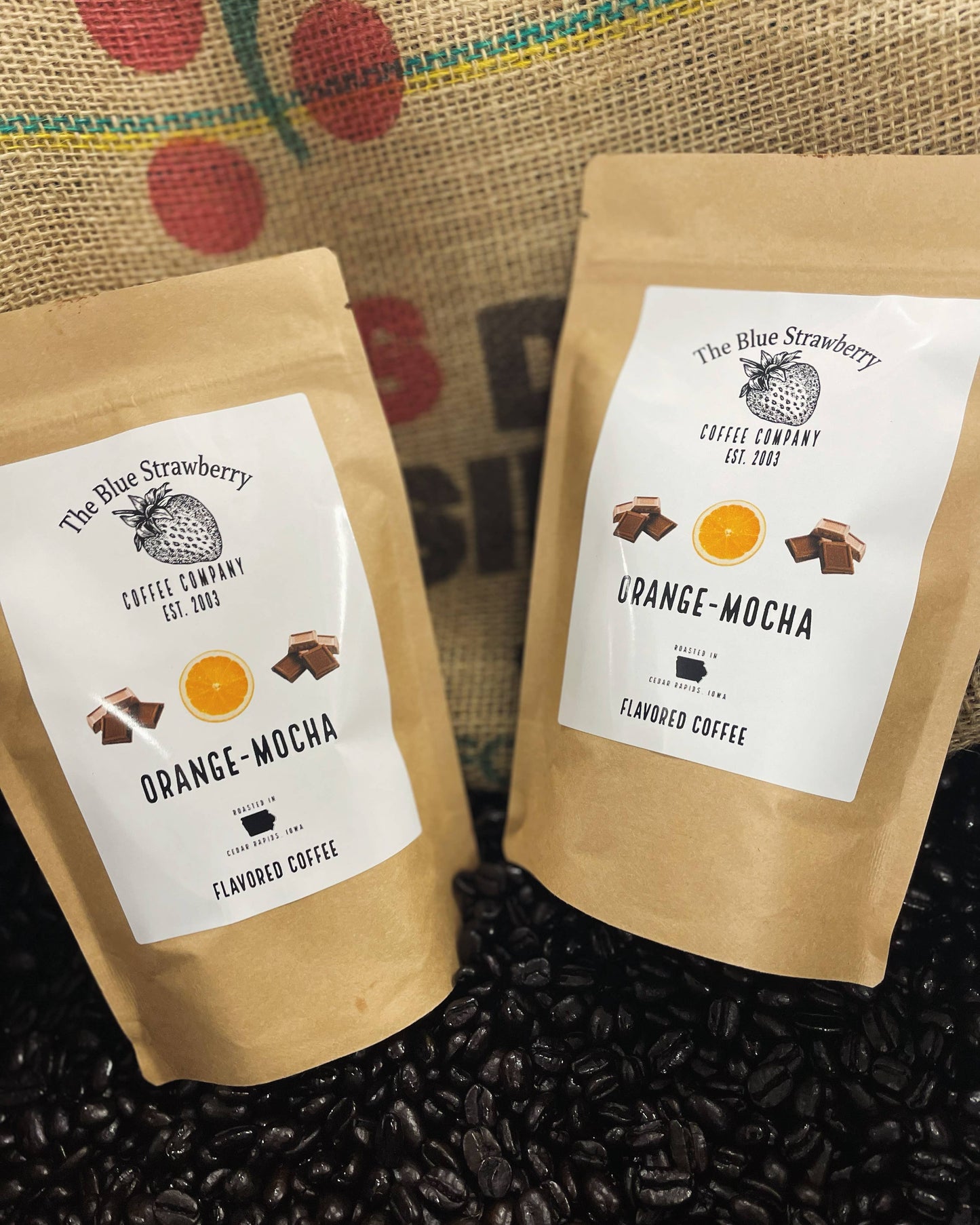 Orange-Mocha (Flavored Coffee): 4 oz