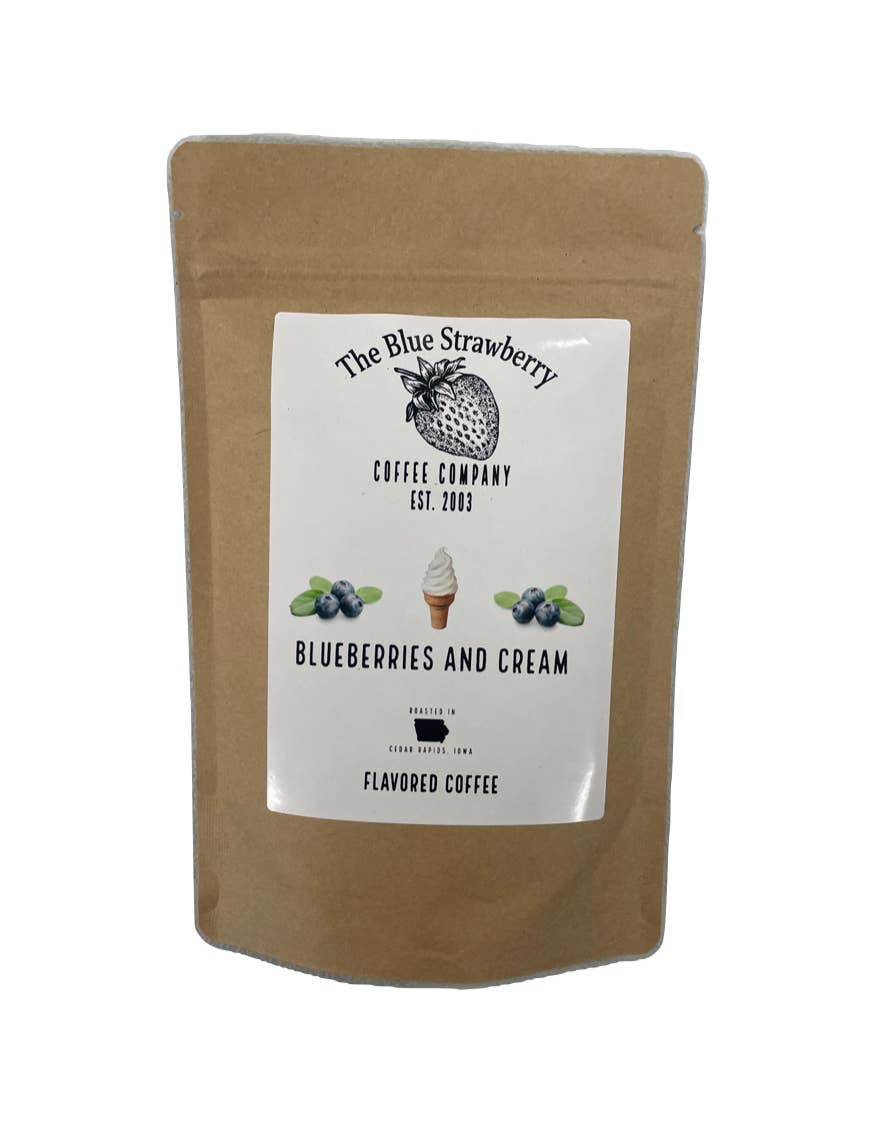 Blueberries and Cream (Flavored Coffee): 8 oz
