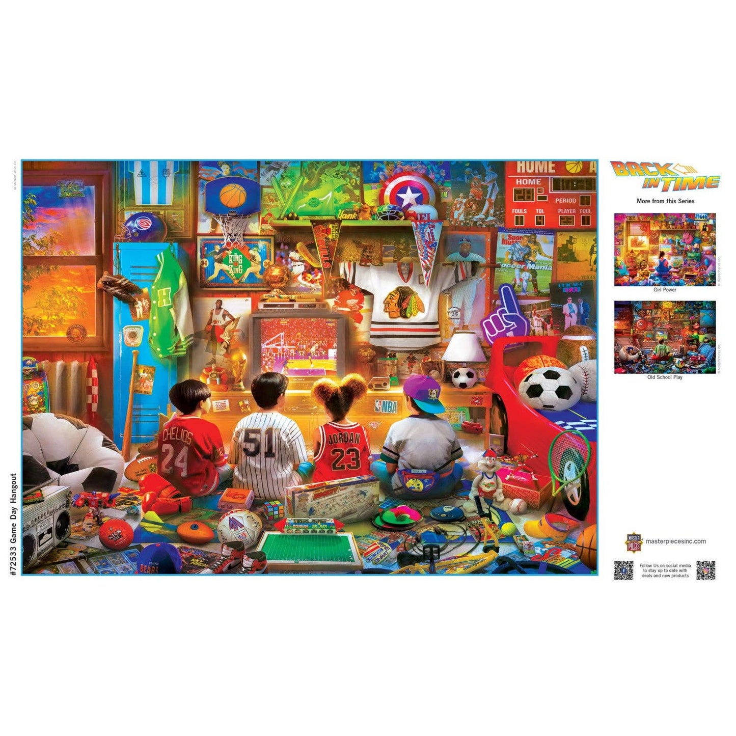 Back in Time - Game Day Hangout 1000 Piece Jigsaw Puzzle