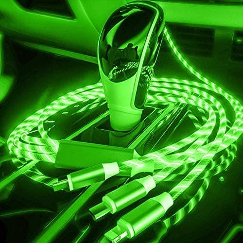 Flowing current light up cable