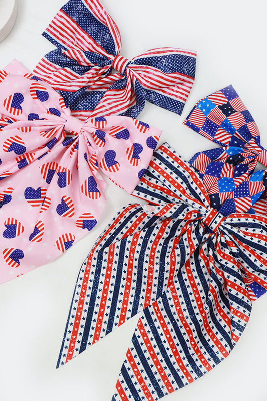 Patriotic Hair Bow Clips