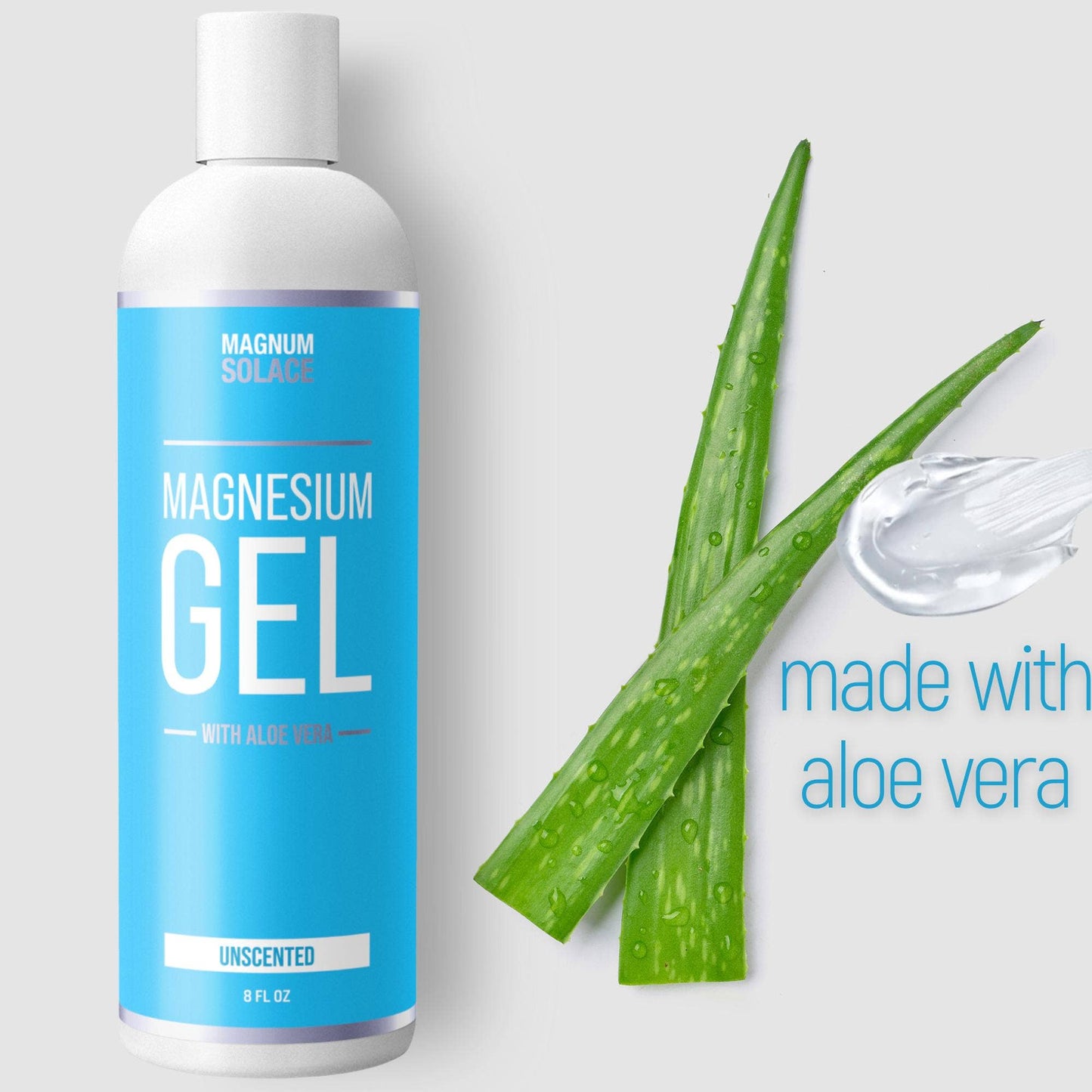Magnesium Gel with Aloe | Massage Gel for Leg & Muscle Cramp: Unscented