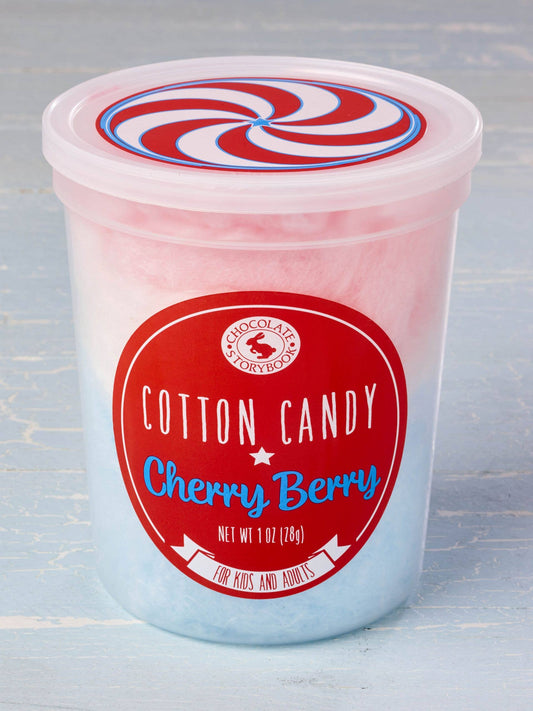 Triple Treat Cotton Candy – Cherry, Berry &amp; Vanilla Delight! 🍒🫐🍦