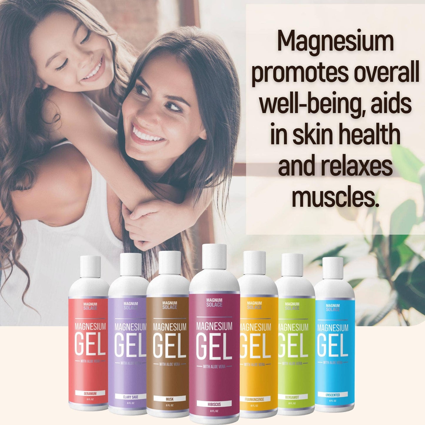 Magnesium Gel with Aloe | Massage Gel for Leg & Muscle Cramp: Unscented