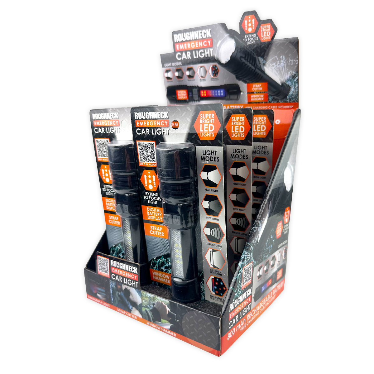 Roughneck Emergency Car LED Light Multi Tool - 6/Display: Wholesale Price