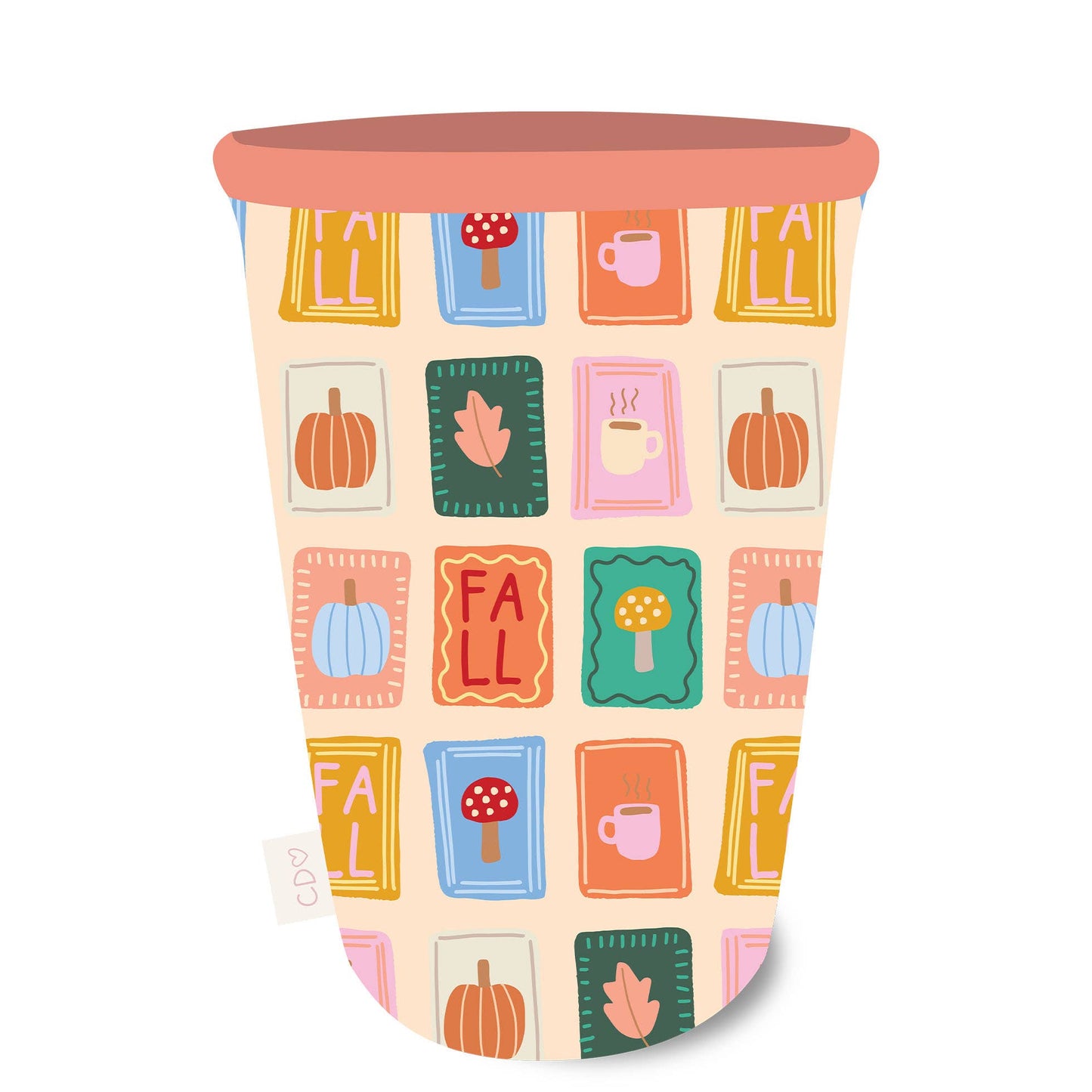 Fall Patches Drink Sleeve: Medium