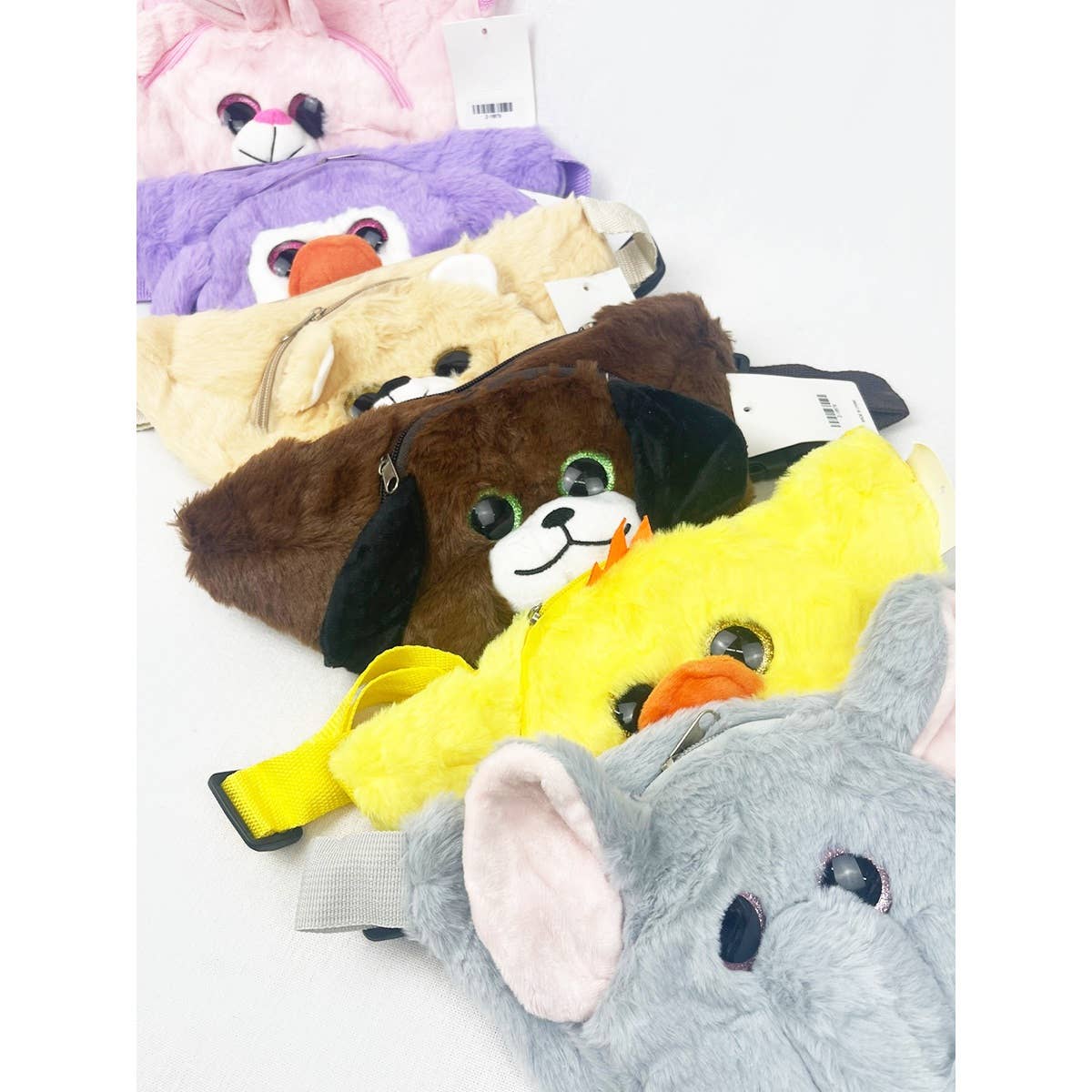 Soft Fuzzy Animal Character Kids Fanny Pack