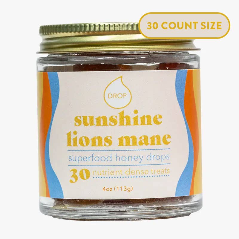 Honey Drops – Sunshine Lion’s Mane Gummies 🍋⚡️