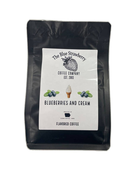 Blueberries and Cream (Flavored Coffee): 8 oz