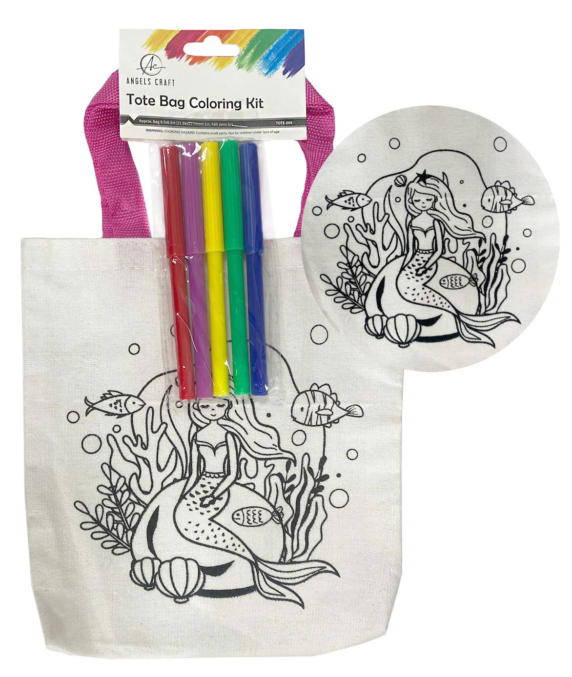 Color Your Own Tote! – 5 Fun Designs to Choose From: Dinosaur
