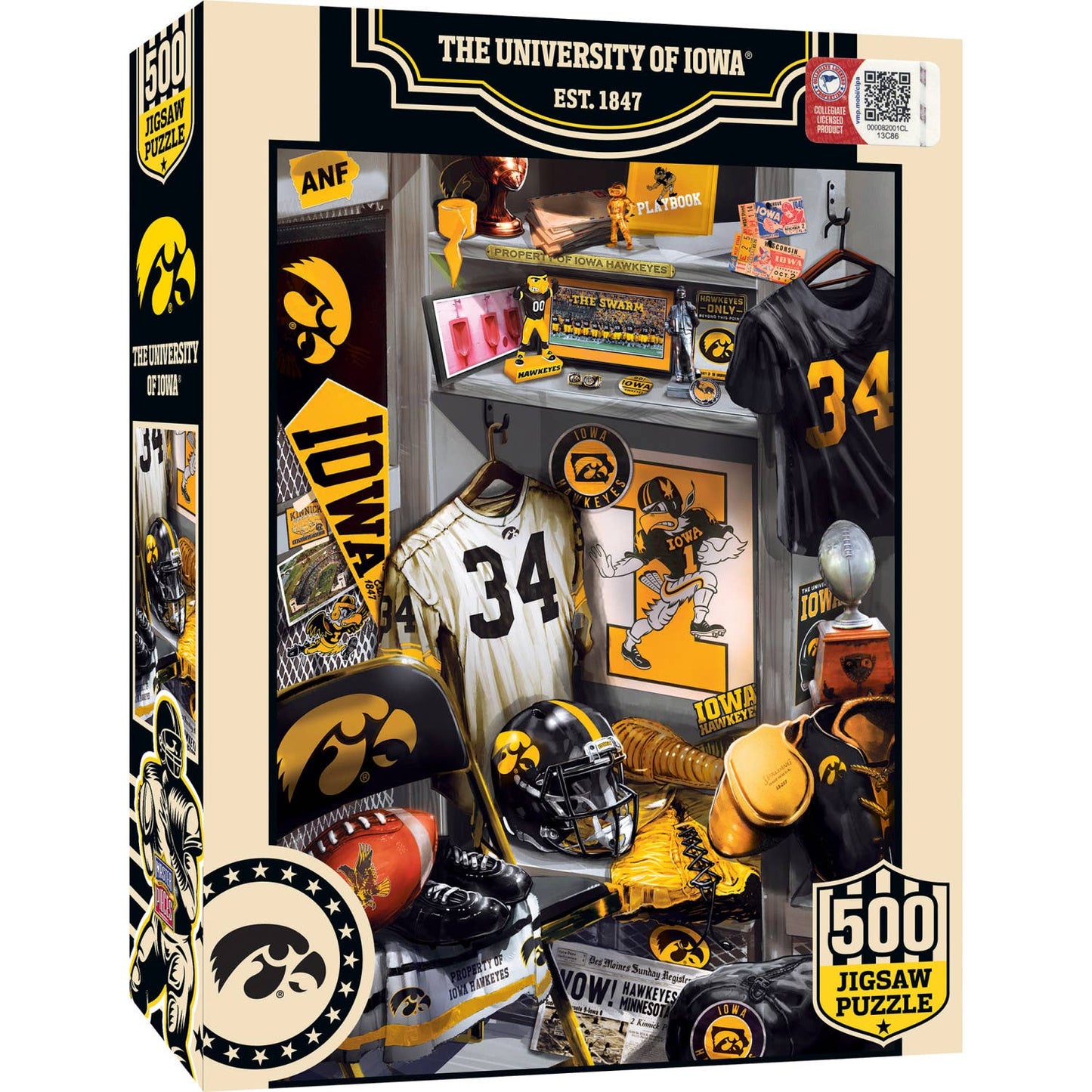 Iowa Hawkeyes - Locker Room 500 Piece Puzzle