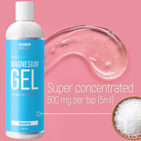 Magnesium Gel with Aloe | Massage Gel for Leg & Muscle Cramp: Unscented