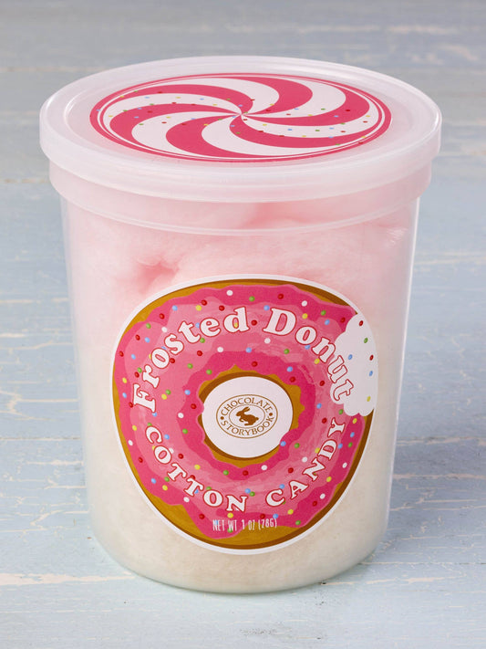 Frosted Donut Cotton Candy – A Sweet Spin on Your Favorite Pastry! 🍩☁️