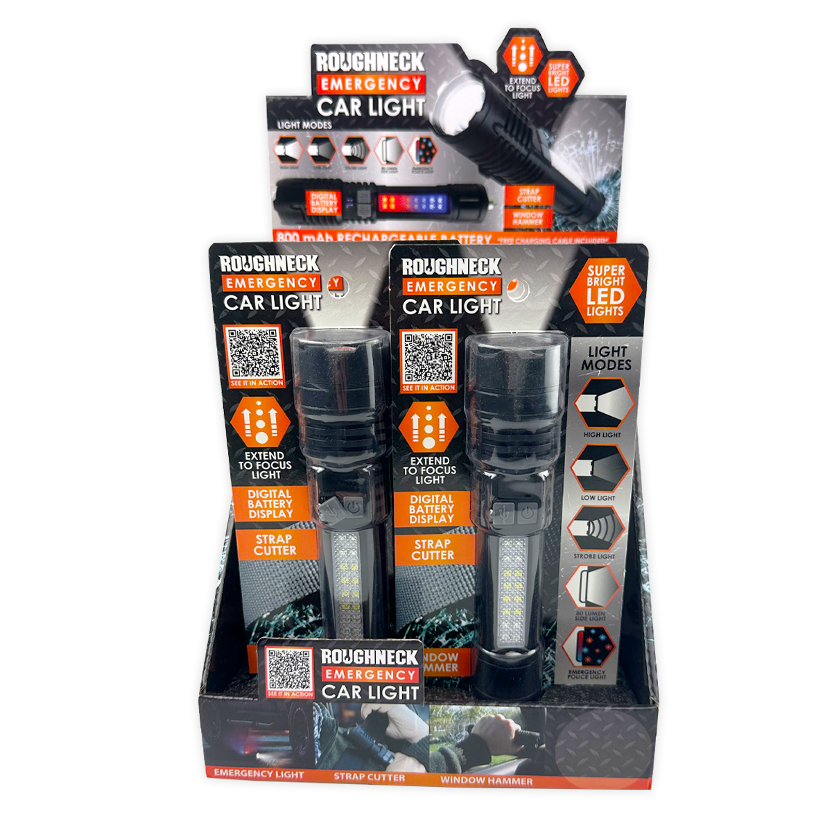 Roughneck Emergency Car LED Light Multi Tool - 6/Display: Wholesale Price