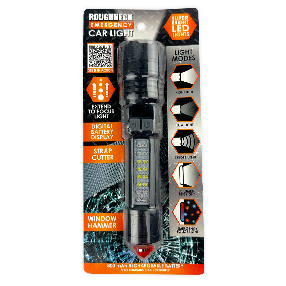 Roughneck Emergency Car LED Light Multi Tool - 6/Display: Wholesale Price